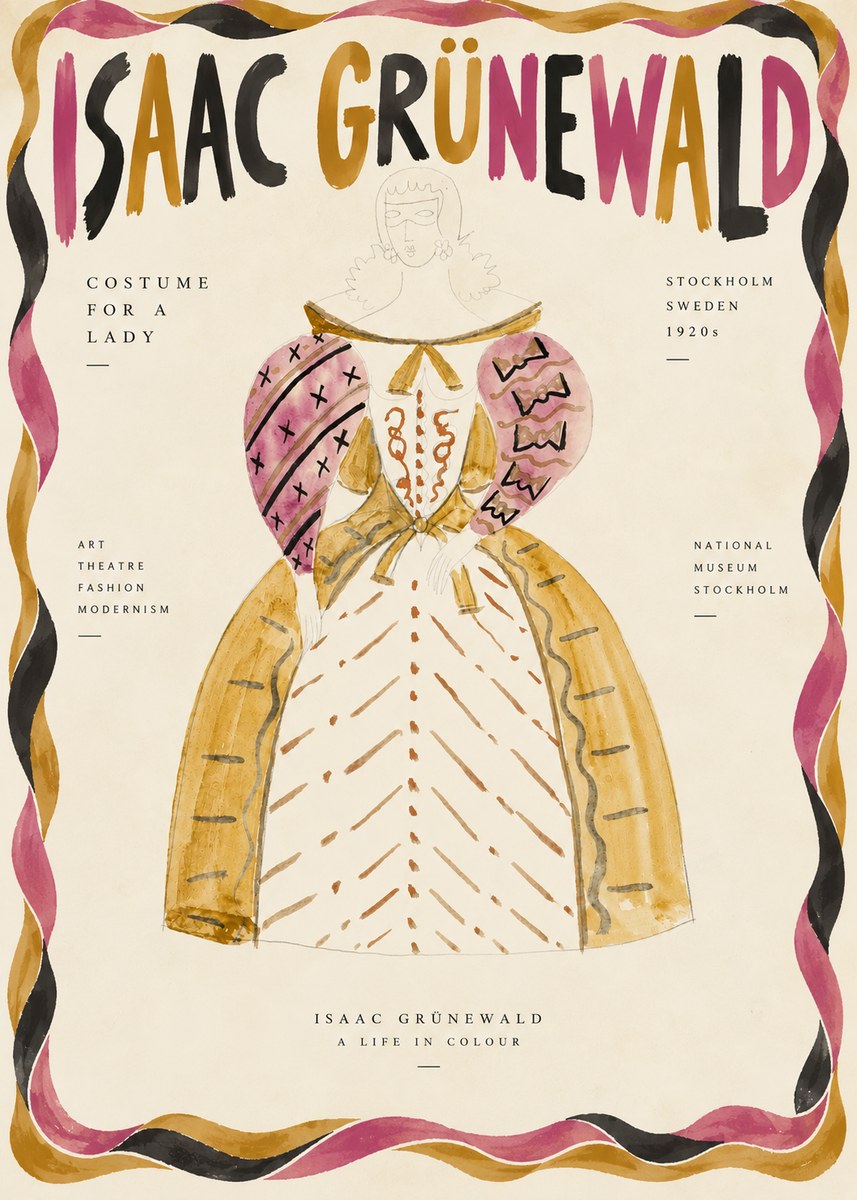 Isaac Grünewald Costume Design XII No5 - Affiche