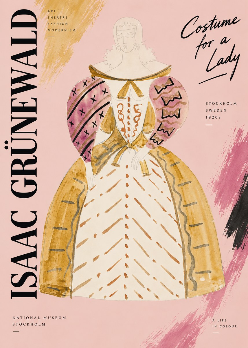 Isaac Grünewald Costume Design XII No6 - Affiche