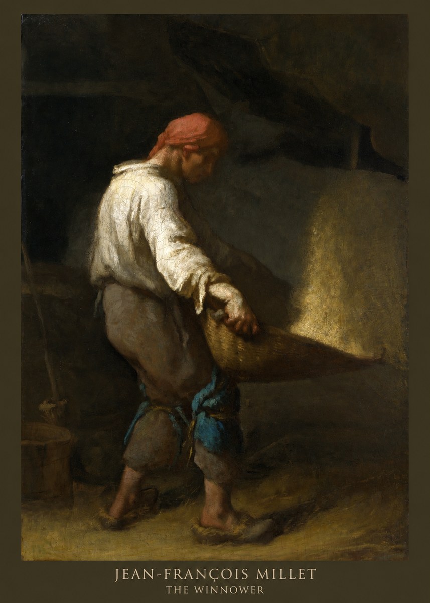 Jean-François Millet The Winnower No6 - Affiche