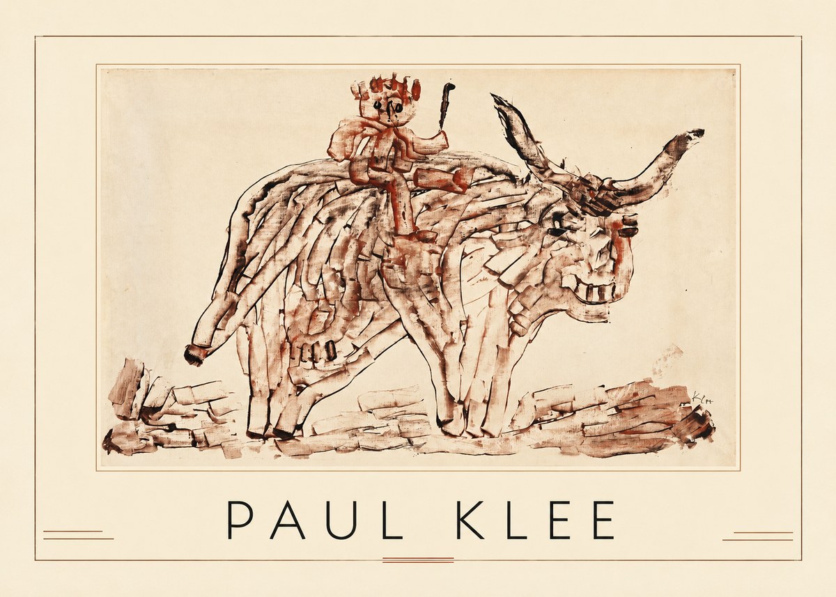 Paul Klee Bear Rider No1 - Affiche