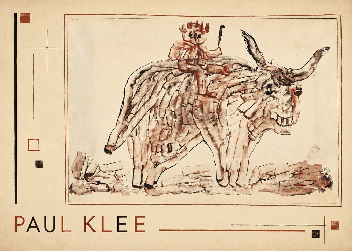 Paul Klee Bear Rider No2 - Affiche