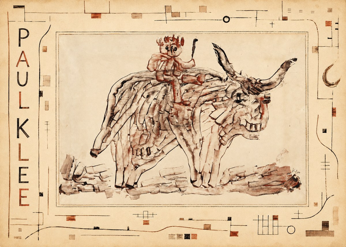 Paul Klee Bear Rider No3 - Affiche