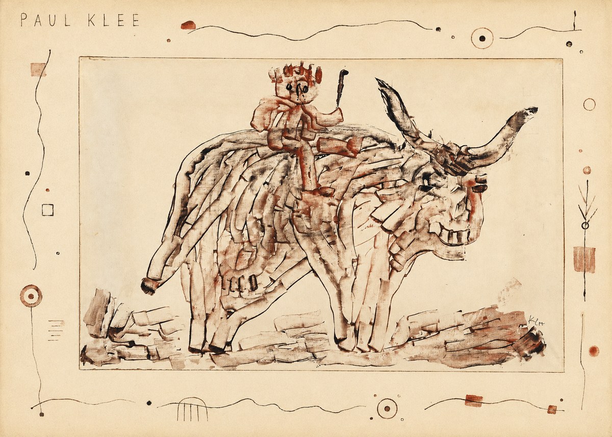 Paul Klee Bear Rider No5 - Affiche