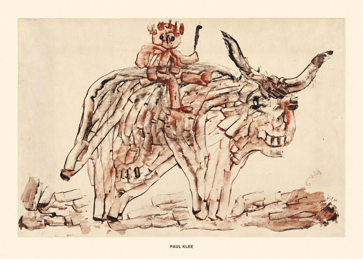 Paul Klee Bear Rider No6 - Affiche