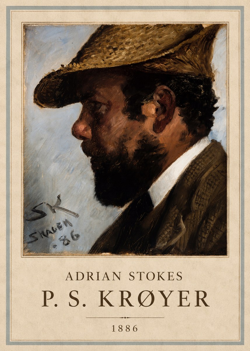 P.S. Krøyer Adrian Stokes No4 - Affiche