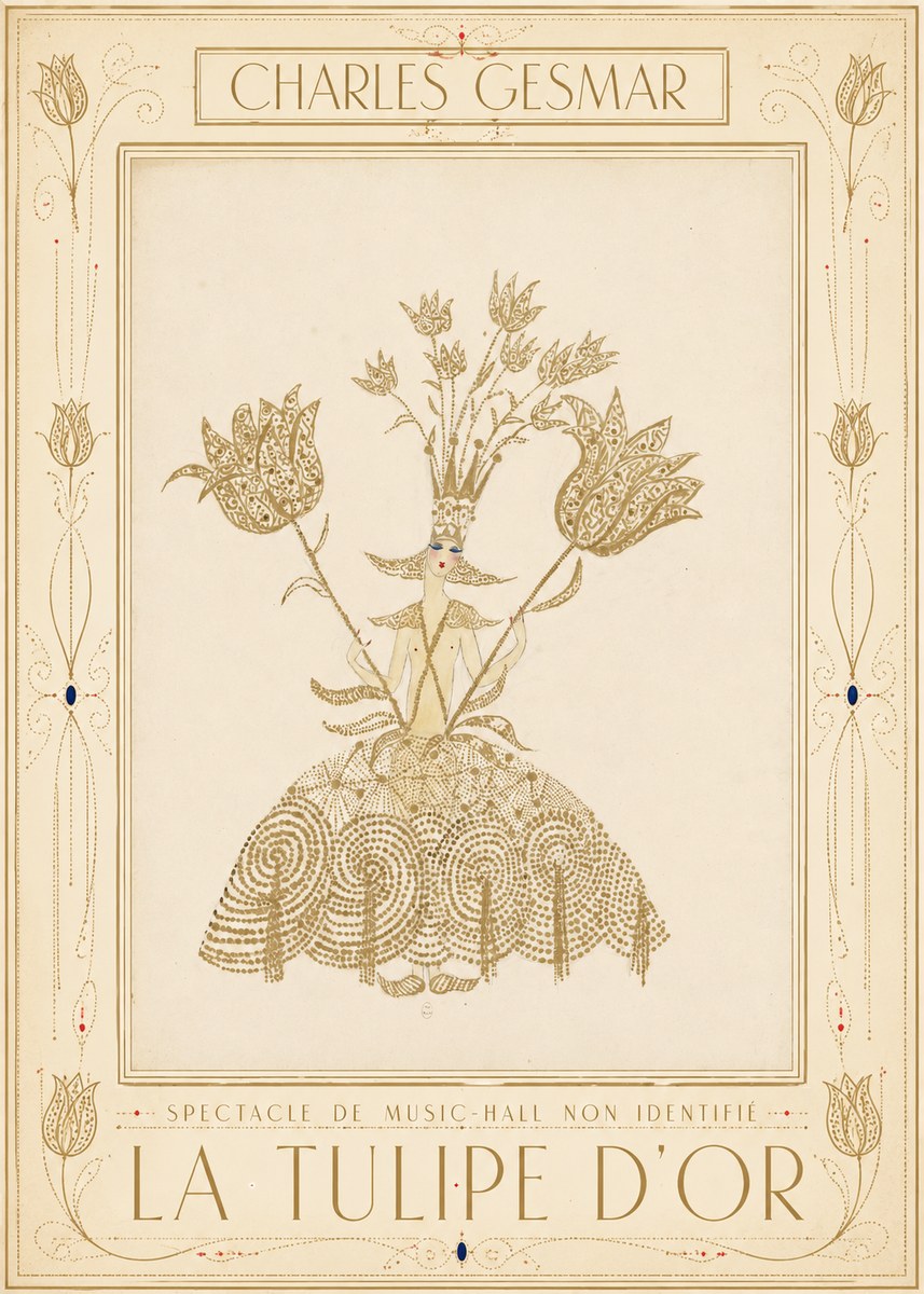 Charles Gesmar La Tulipe D'or No1 - Affiche