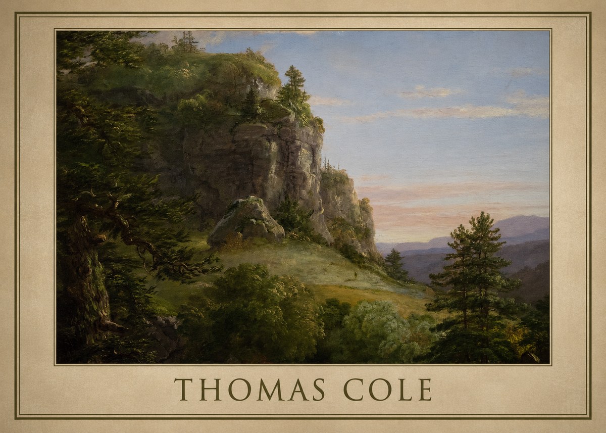 Thomas Cole Landscape, the Old Mill No1 - Affiche