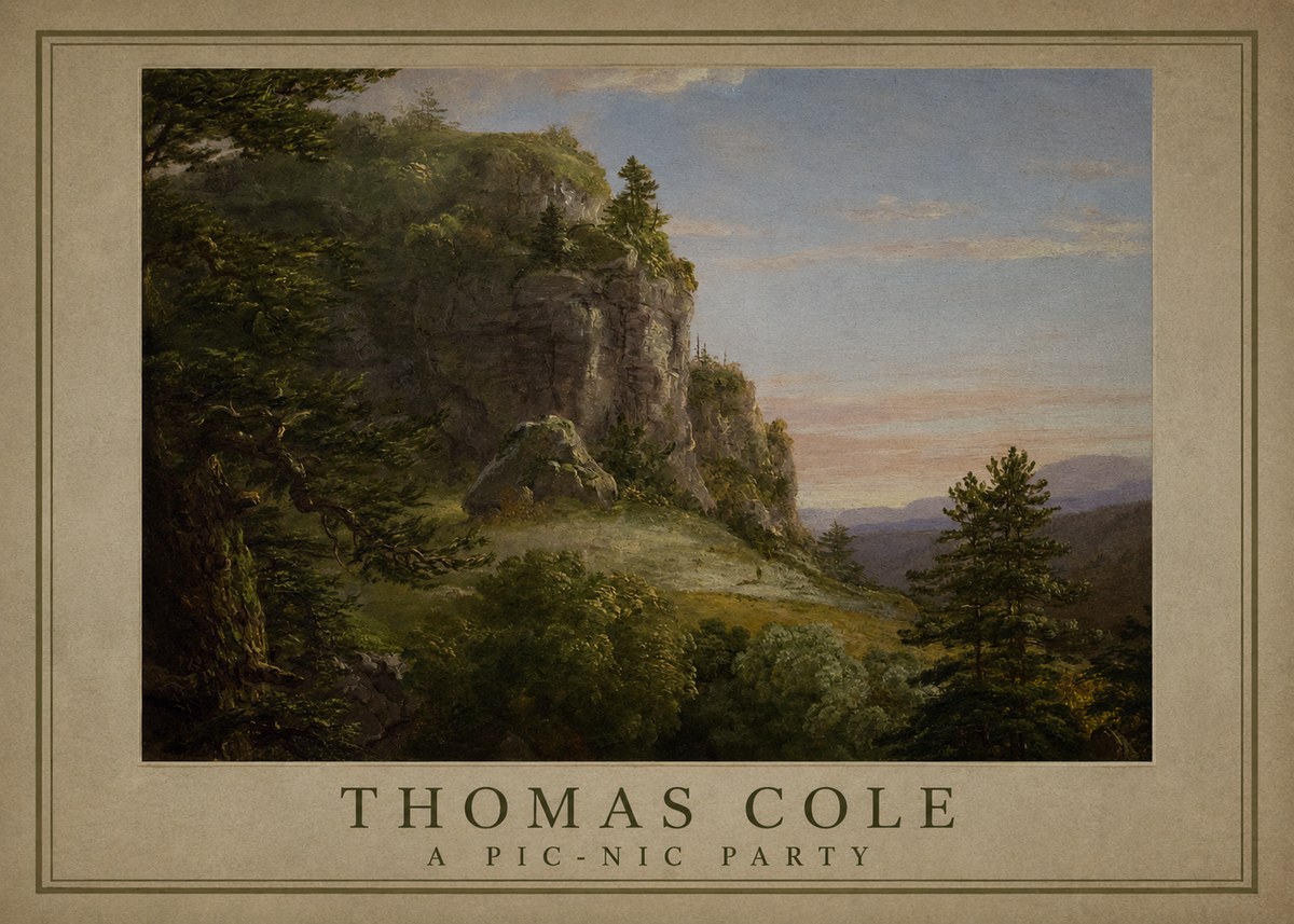 Thomas Cole Landscape, the Old Mill No3 - Affiche