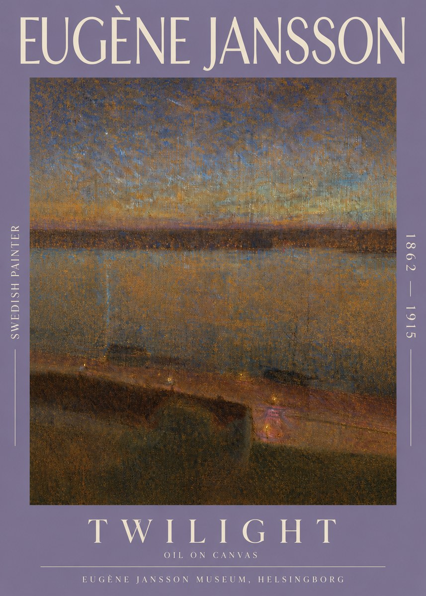 Eugène Jansson Twilight No3 - Affiche