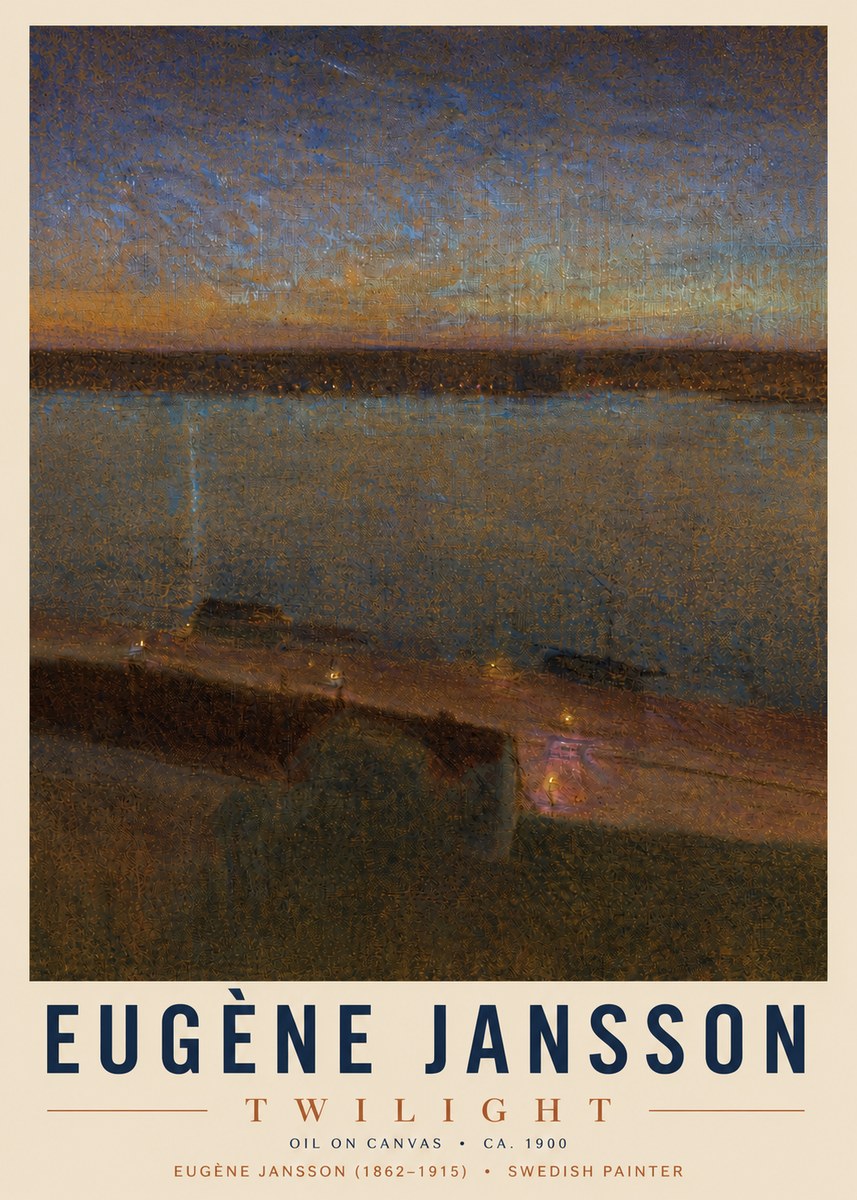 Eugène Jansson Twilight No4 - Affiche