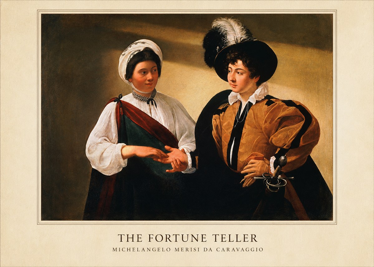 Michelangelo Merisi da Caravaggio The Fortune Teller III No6 - Affiche