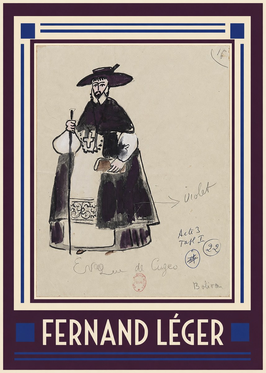 Fernand Léger Evêque De Cuzco No1 - Affiche