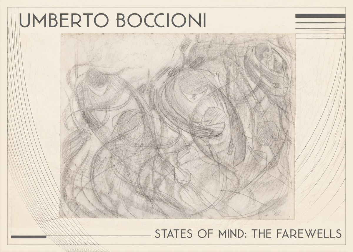 Umberto Boccioni States of Mind: the Farewells No1 - Affiche
