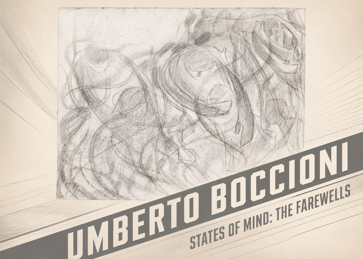 Umberto Boccioni States of Mind: the Farewells No2 - Affiche