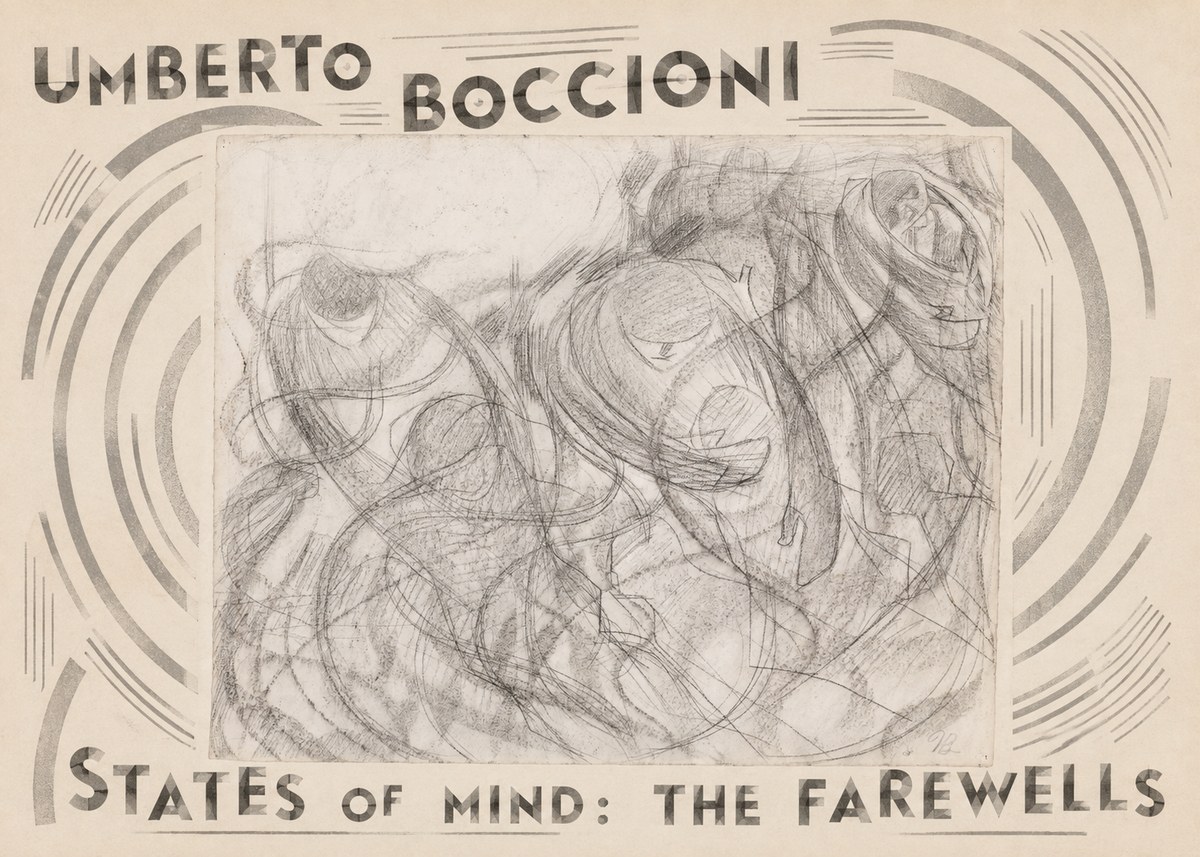 Umberto Boccioni States of Mind: the Farewells No4 - Affiche