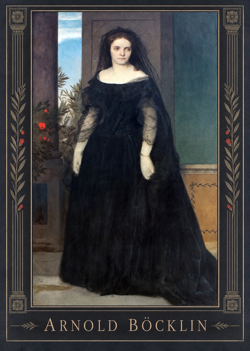 Arnold Böcklin Portrait of Mrs. Böcklin No1 - Affiche
