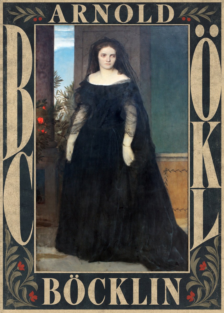Arnold Böcklin Portrait of Mrs. Böcklin No6 - Affiche