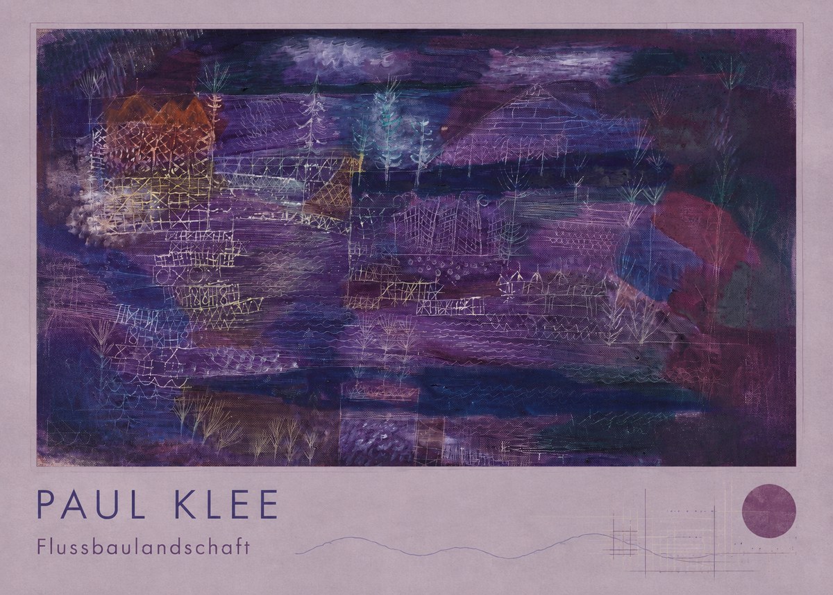 Paul Klee Flussbaulandschaft No2 - Affiche
