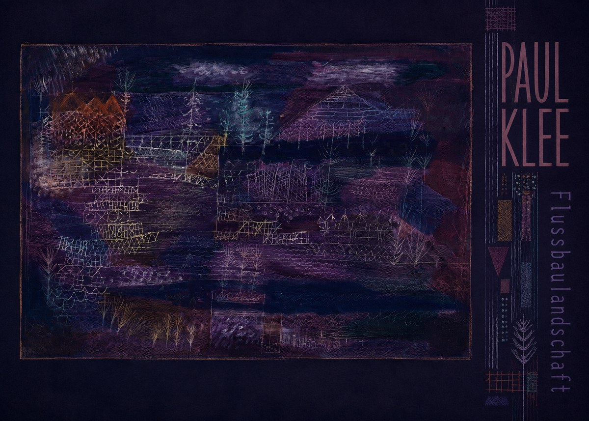 Paul Klee Flussbaulandschaft No3 - Affiche