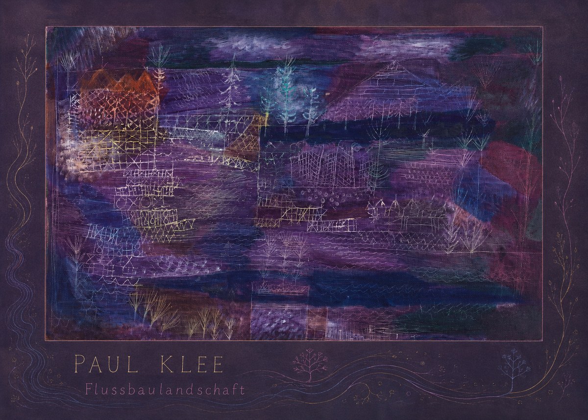 Paul Klee Flussbaulandschaft No4 - Affiche
