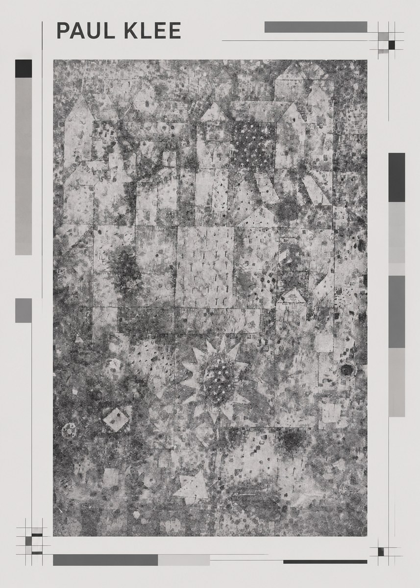 Paul Klee Town and Country No1 - Affiche