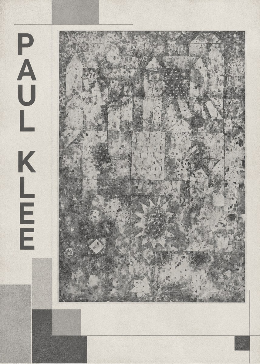 Paul Klee Town and Country No4 - Affiche