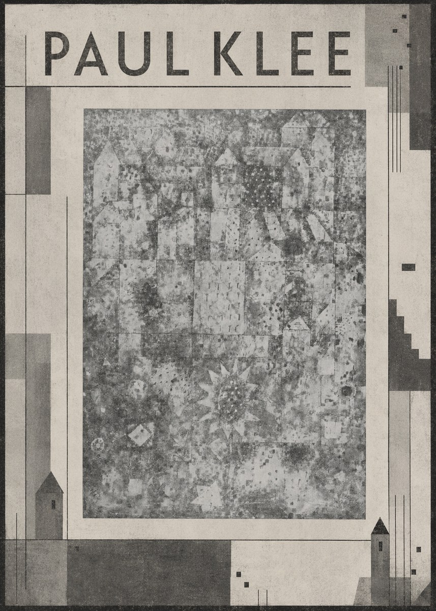 Paul Klee Town and Country No6 - Affiche