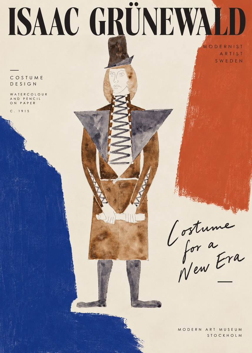 Isaac Grünewald Costume Design XIII No5 - Affiche