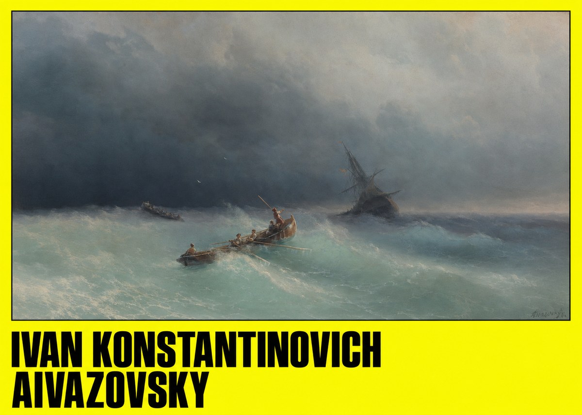 Ivan Konstantinovich Aivazovsky Shipwreck No4 - Affiche