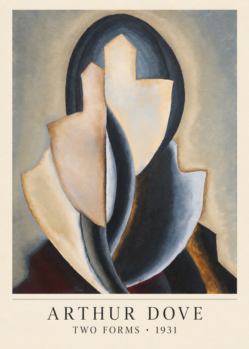 Arthur Dove Two Forms No4 - Affiche