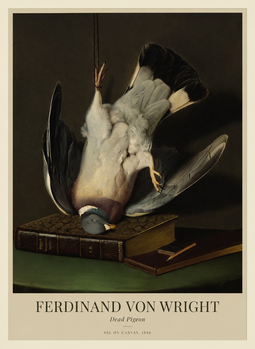 Ferdinand von Wright Dead Pigeon No1 - Affiche