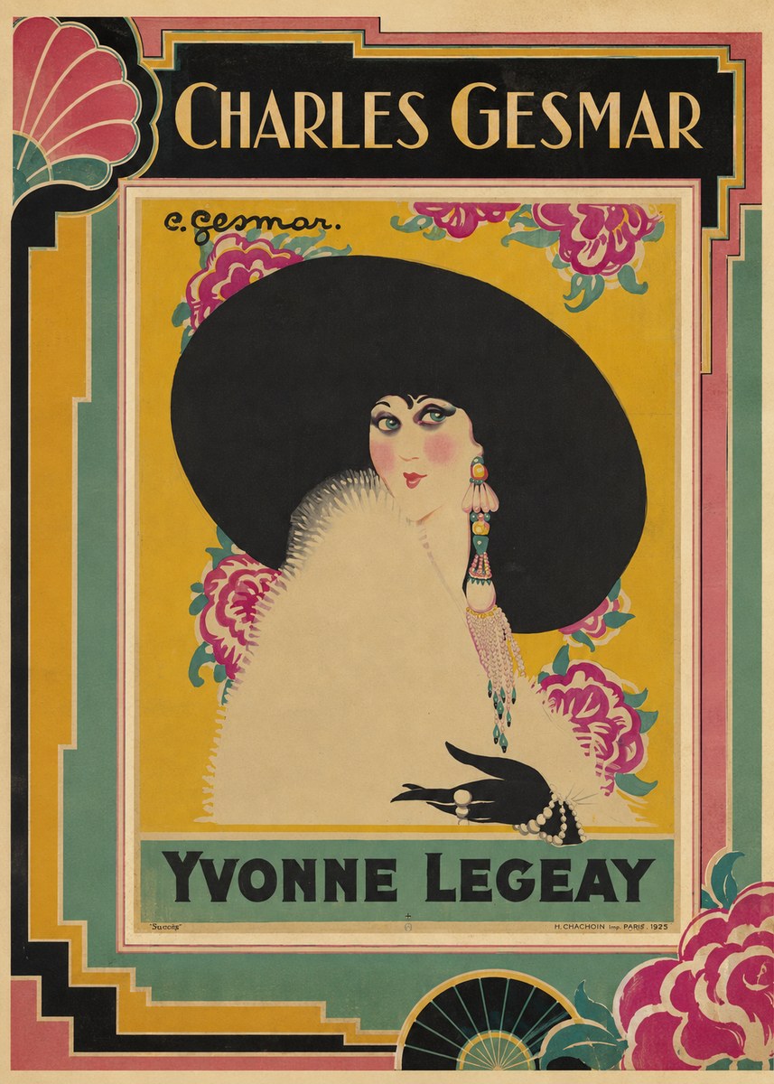Charles Gesmar Yvonne Legeay No1 - Affiche