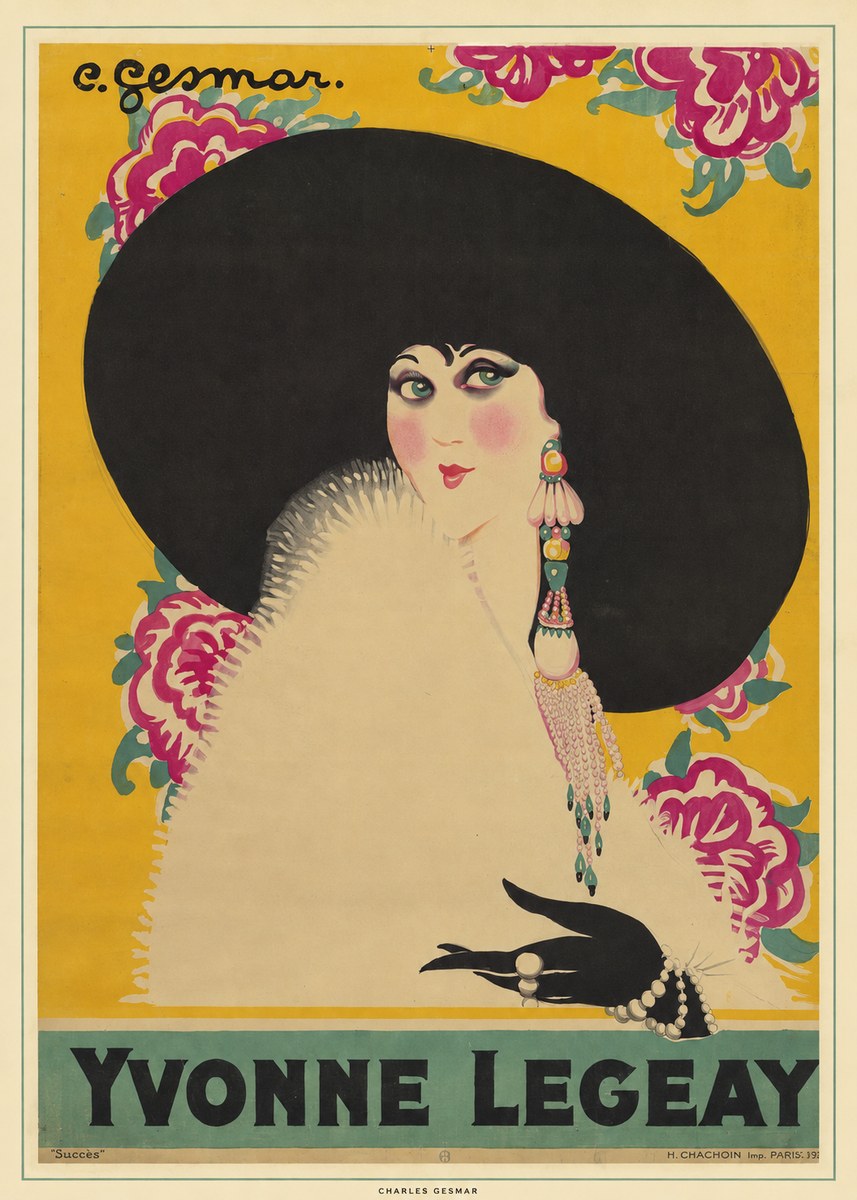 Charles Gesmar Yvonne Legeay No6 - Affiche