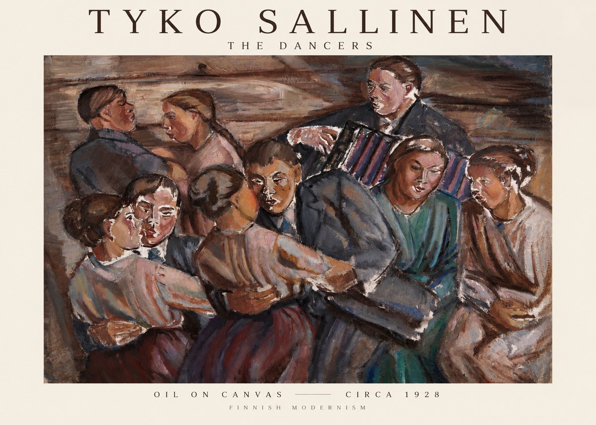 Tyko Sallinen The Dancers No1 - Affiche
