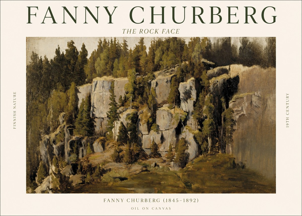 Fanny Churberg The Rock Face No1 - Affiche
