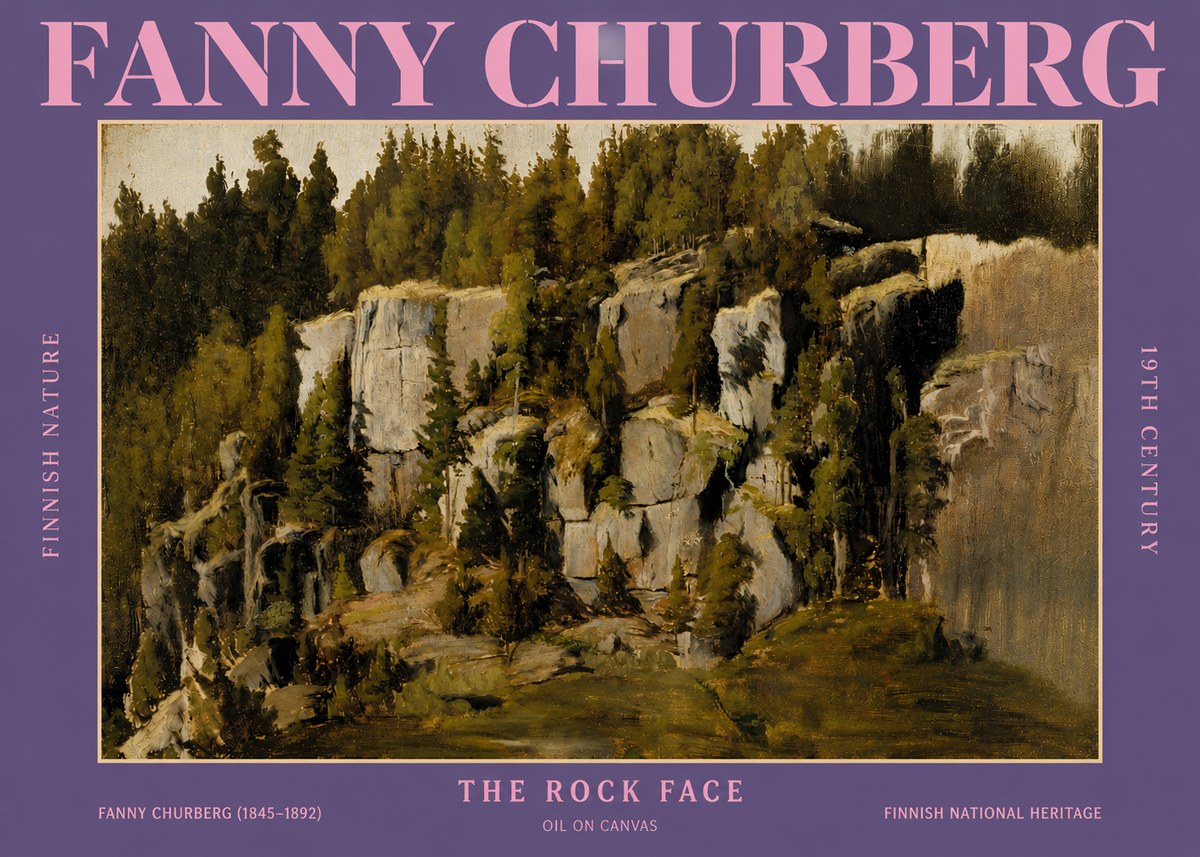 Fanny Churberg The Rock Face No4 - Affiche