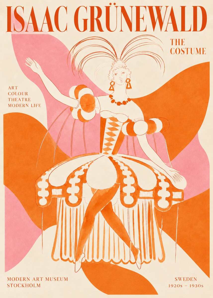 Isaac Grünewald The Costume II No2 - Affiche