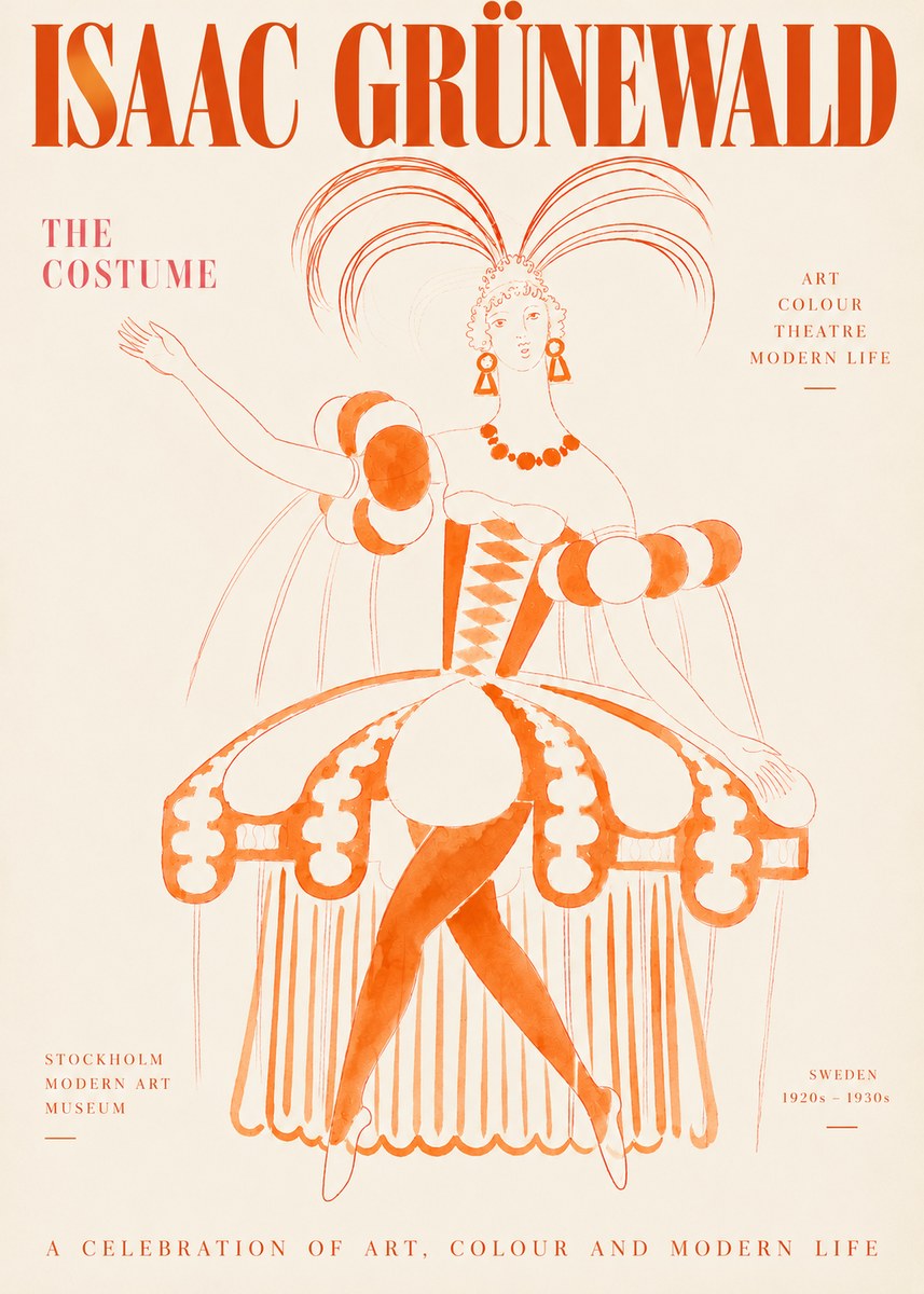 Isaac Grünewald The Costume II No3 - Affiche