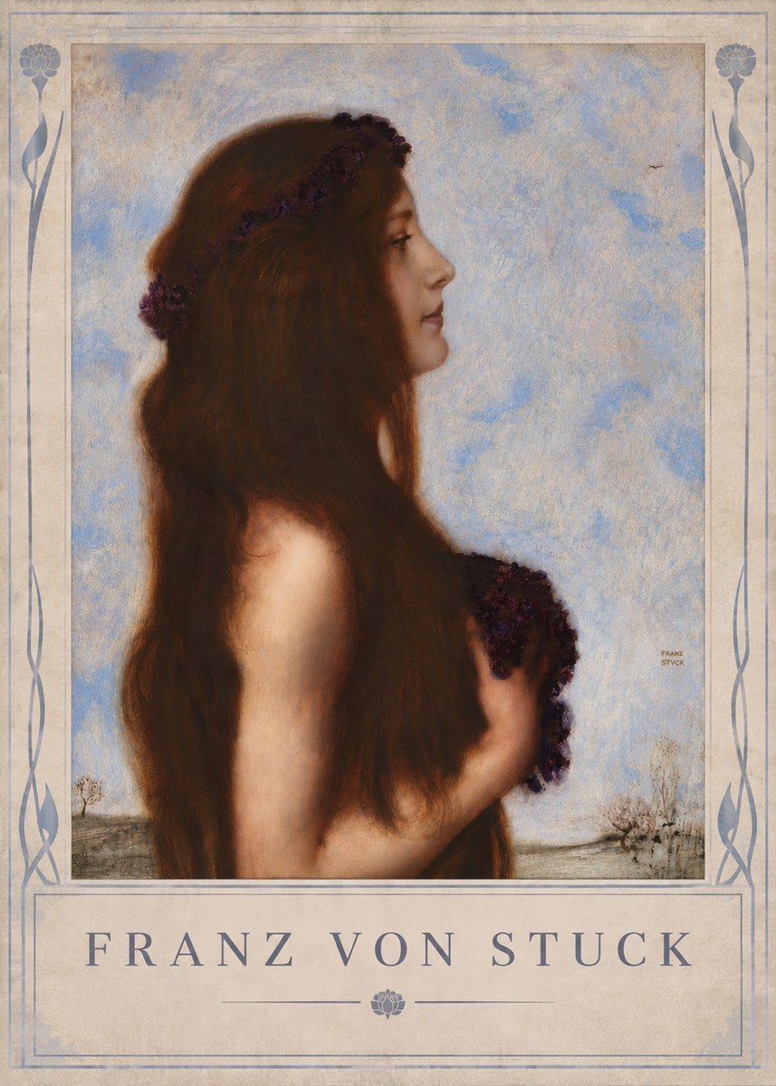 Franz von Stuck Frühlingsreigen No4 - Affiche
