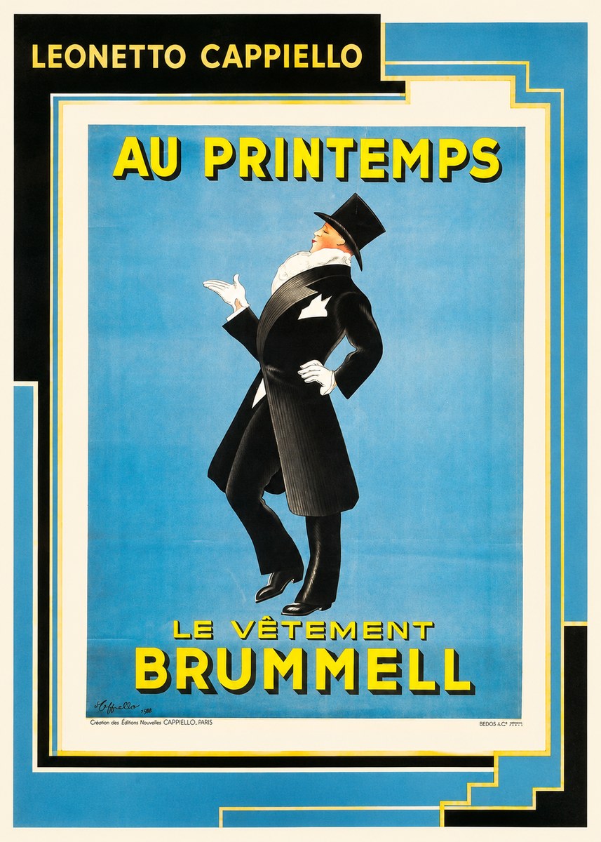 Leonetto Cappiello Au Printemps Le Vêtement Brummell No2 - Affiche