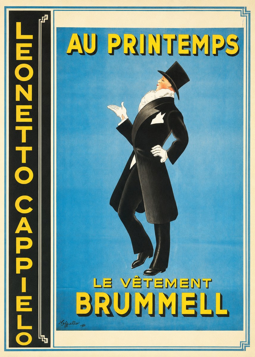 Leonetto Cappiello Au Printemps Le Vêtement Brummell No4 - Affiche