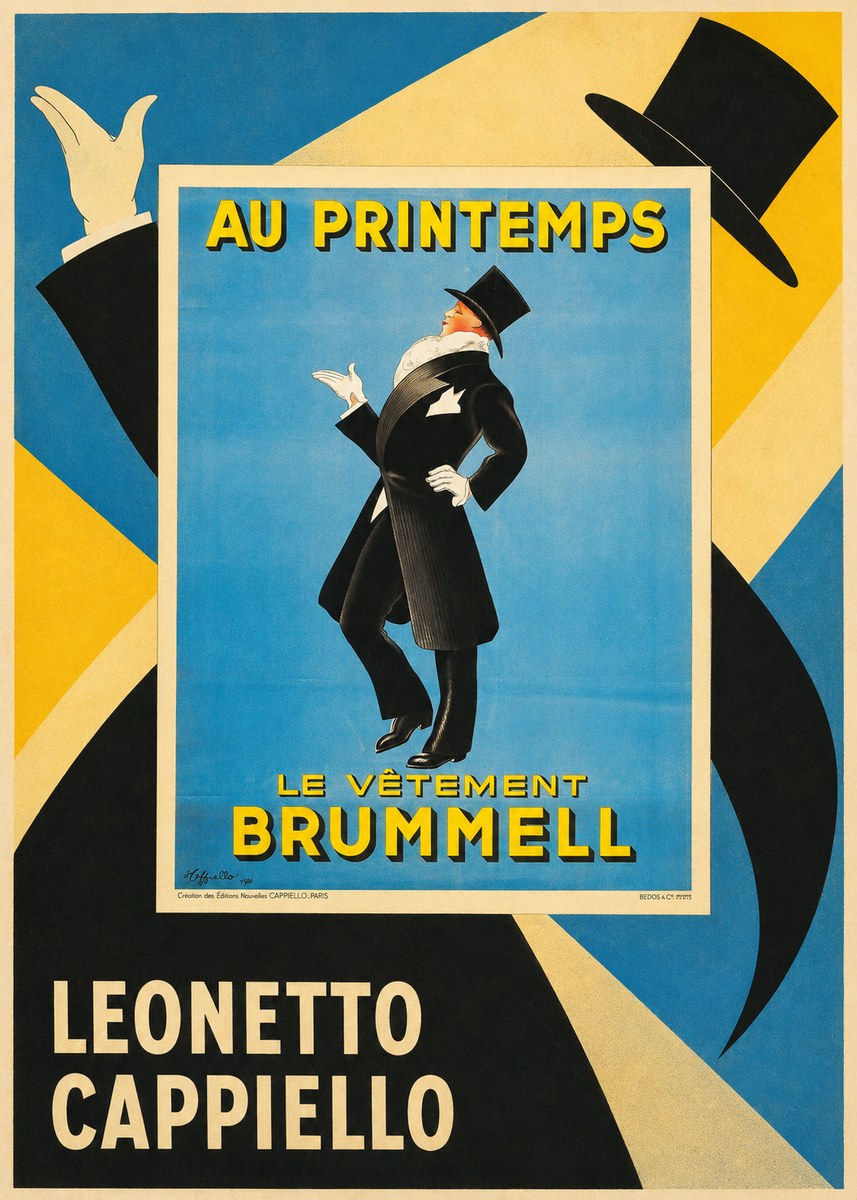 Leonetto Cappiello Au Printemps Le Vêtement Brummell No5 - Affiche