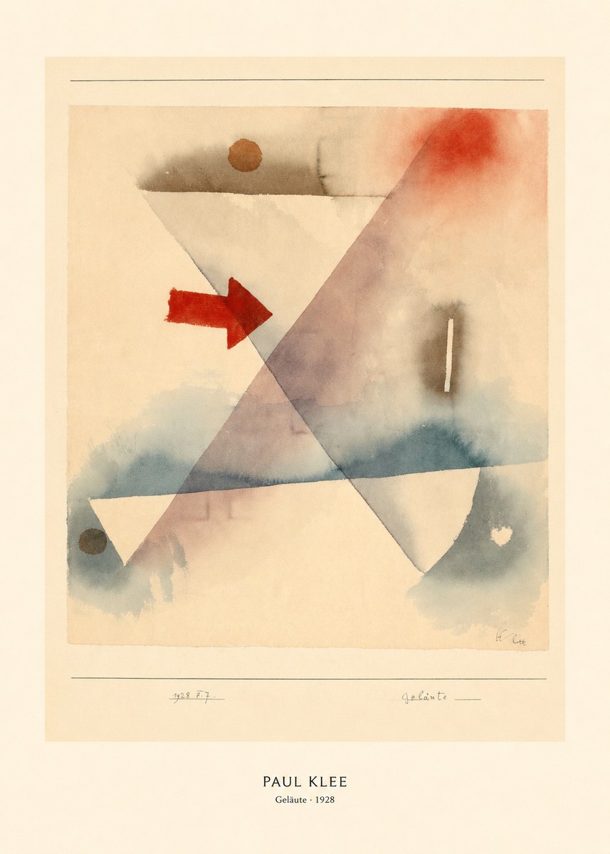 Paul Klee Geläute No5 - Affiche