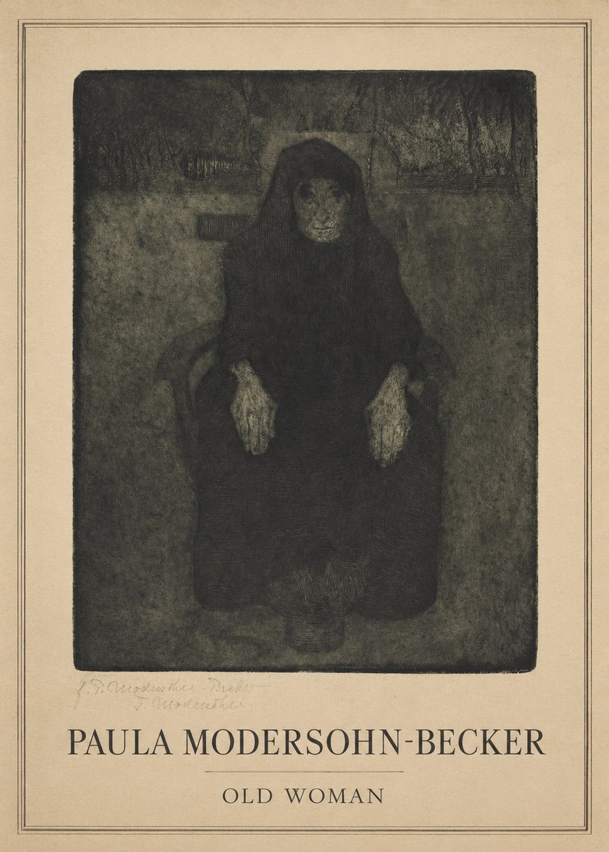Paula Modersohn-Becker Old Woman No1 - Affiche