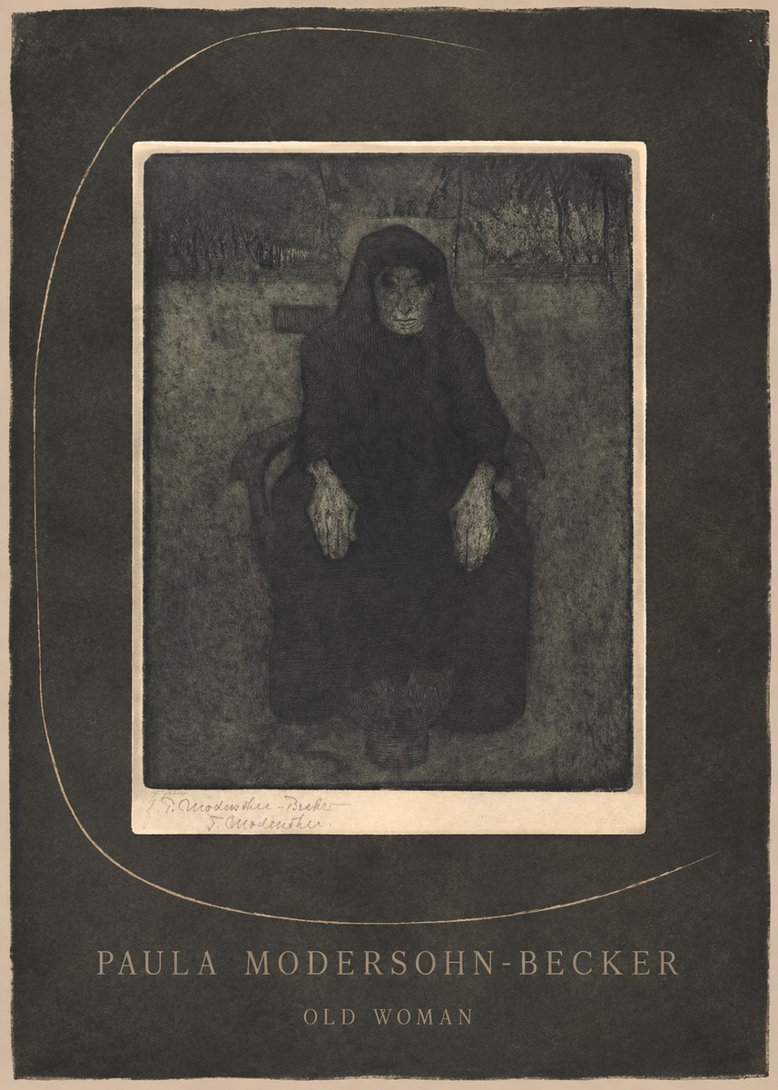 Paula Modersohn-Becker Old Woman No3 - Affiche