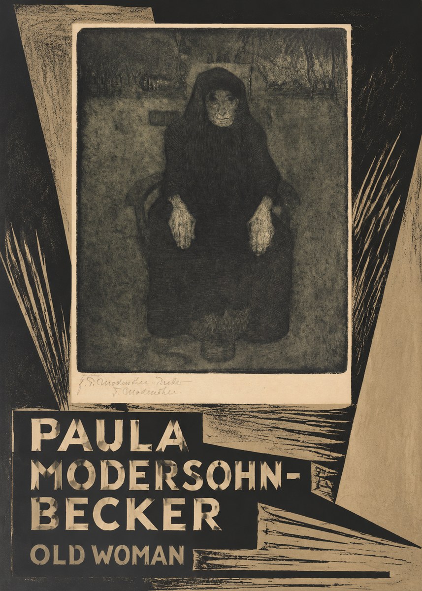 Paula Modersohn-Becker Old Woman No5 - Affiche