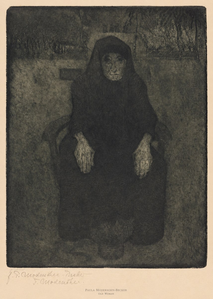 Paula Modersohn-Becker Old Woman No6 - Affiche