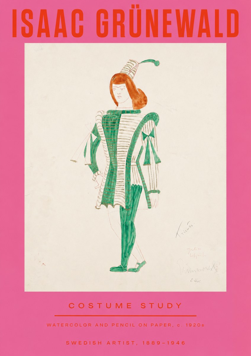 Isaac Grünewald The Harlequin No3 - Affiche