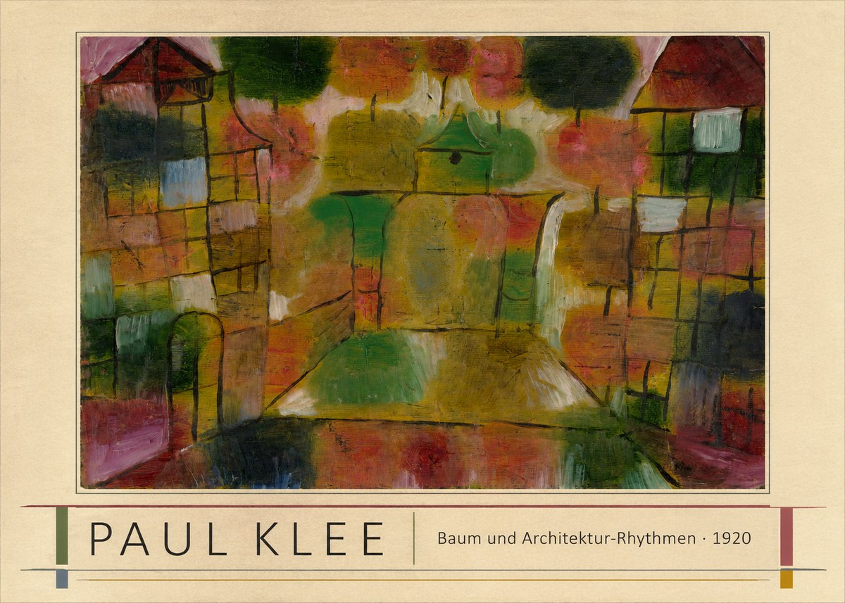Paul Klee Baum Und Architektur-rhythmen No1 - Affiche