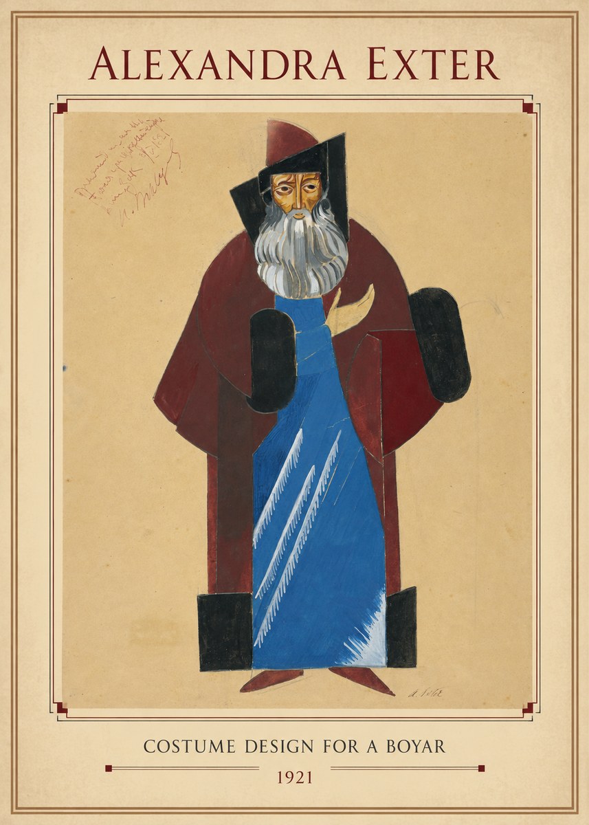 Alexandra Exter Costume Design for a Boyar No3 - Affiche